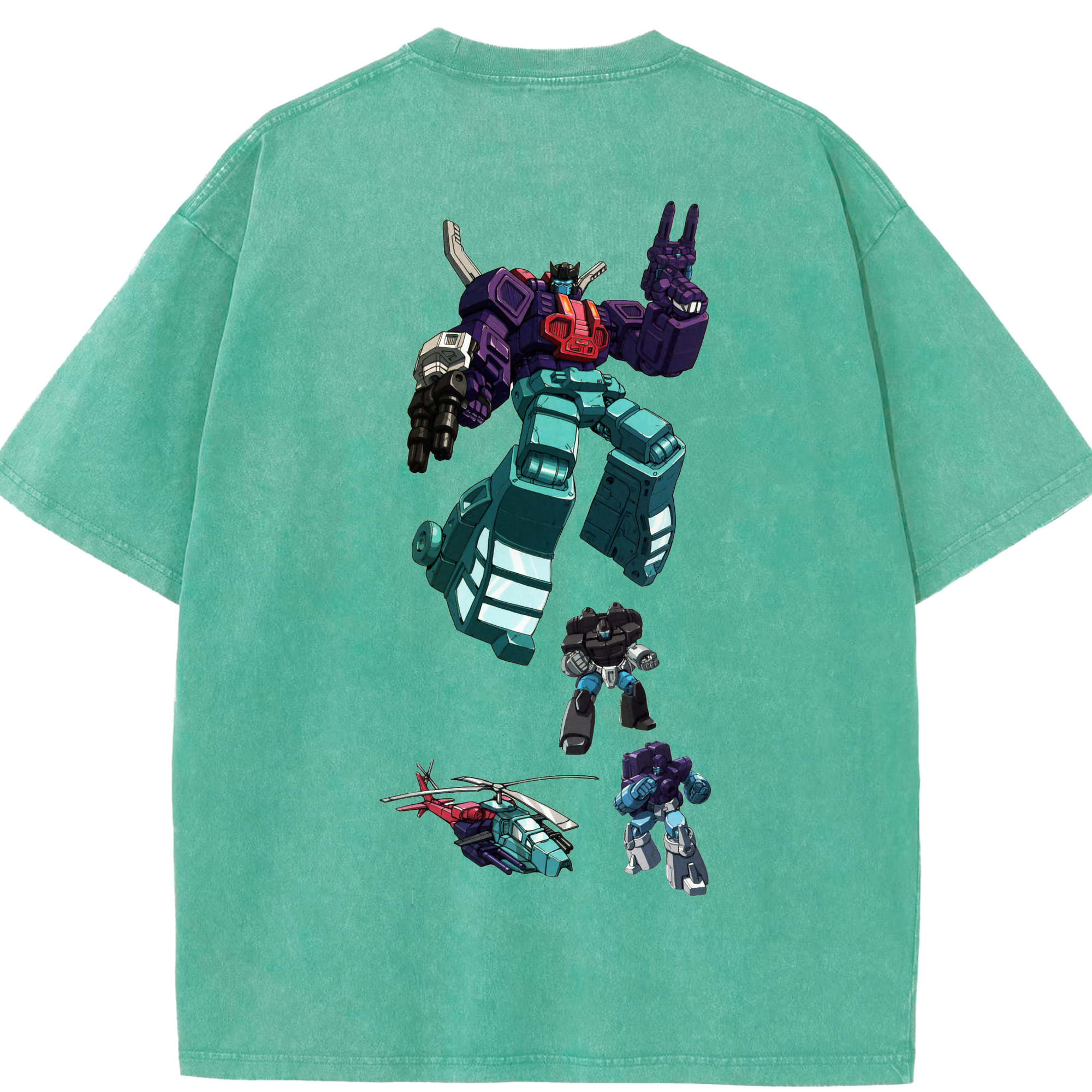 （画像用）  綿100% ヴィンテージ風 半袖Tシャツ（背面プリント）